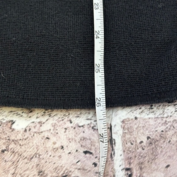 J Crew Black Cotton Knit Blazer Jacket Cardigan Button Front Women's M - Picture 10 of 12